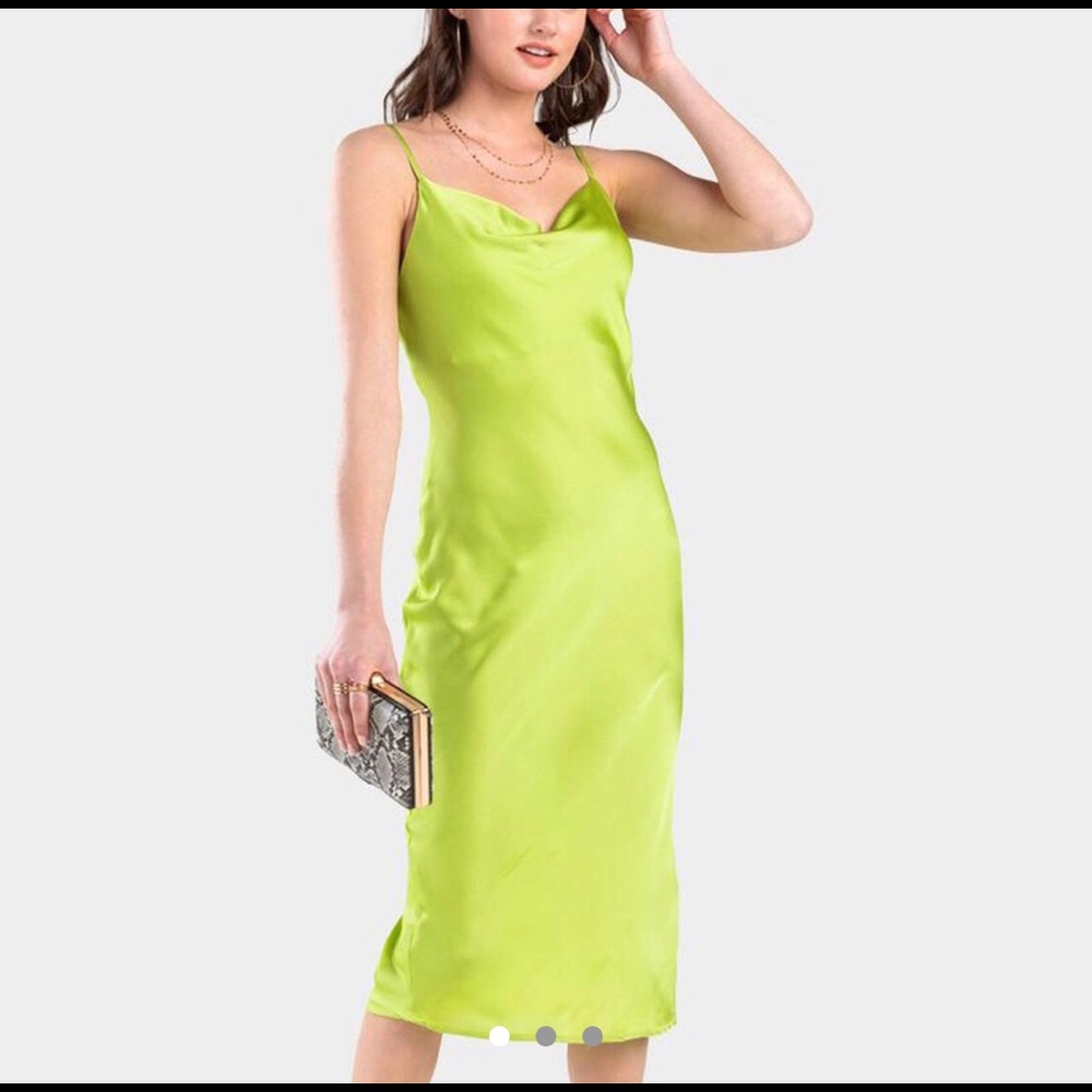 NWT! Francesca Cowl Neck Slip Dress